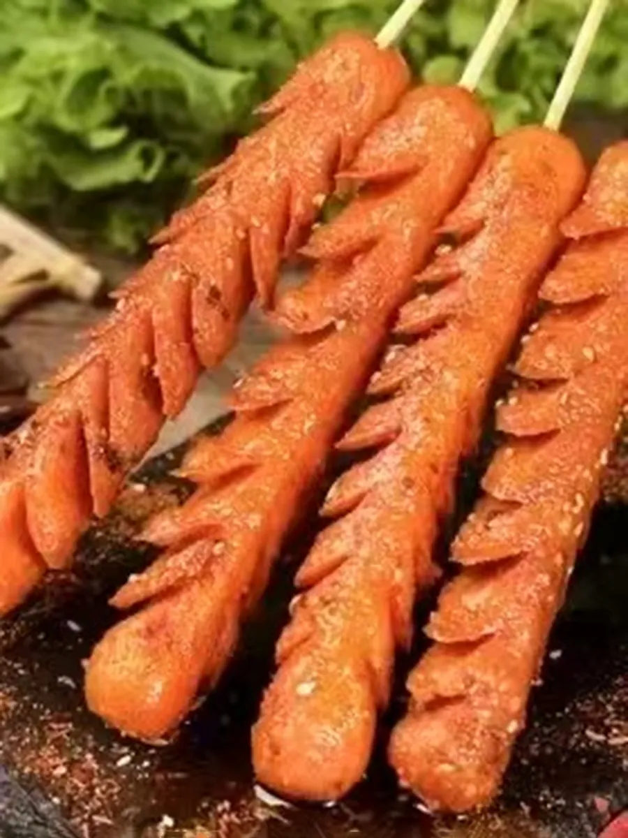 port sausage with choice of spice at Gourd Bro BBQ，a Barbecue Restaurant in City of Industry